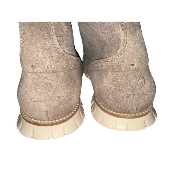 Cole Haan Zerogrand Water Resistant Wingtip Boot, Taupe Suede, Men's Size 11 - Picture 8 of 9